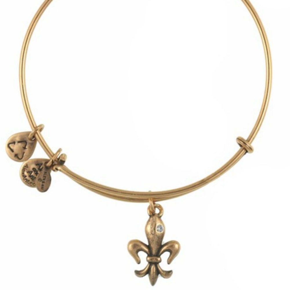 Like NEW Alex and Ani Fleur de Lis Bracelet